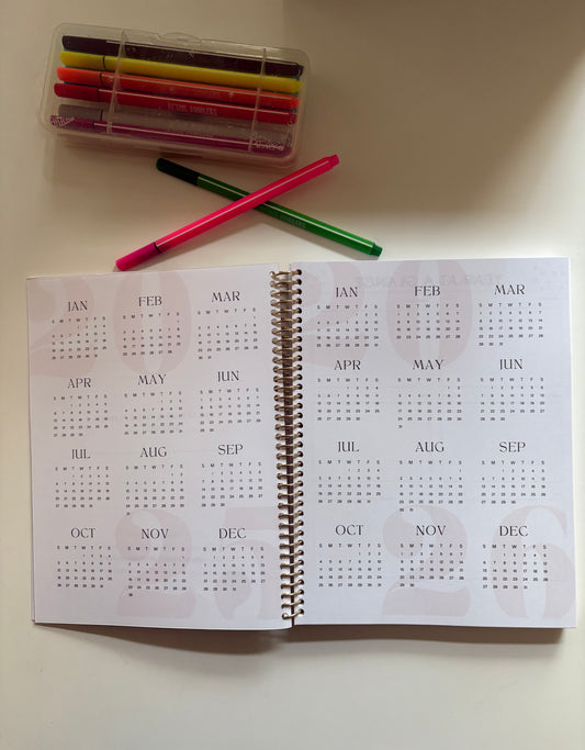 2025 Undated Weekly and Monthly Planner