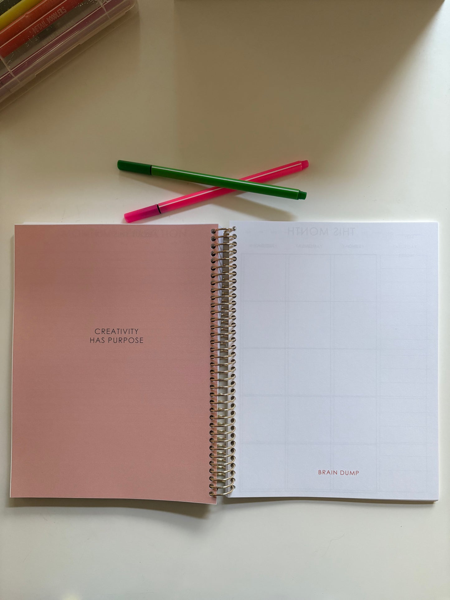 2025 Undated Weekly and Monthly Planner