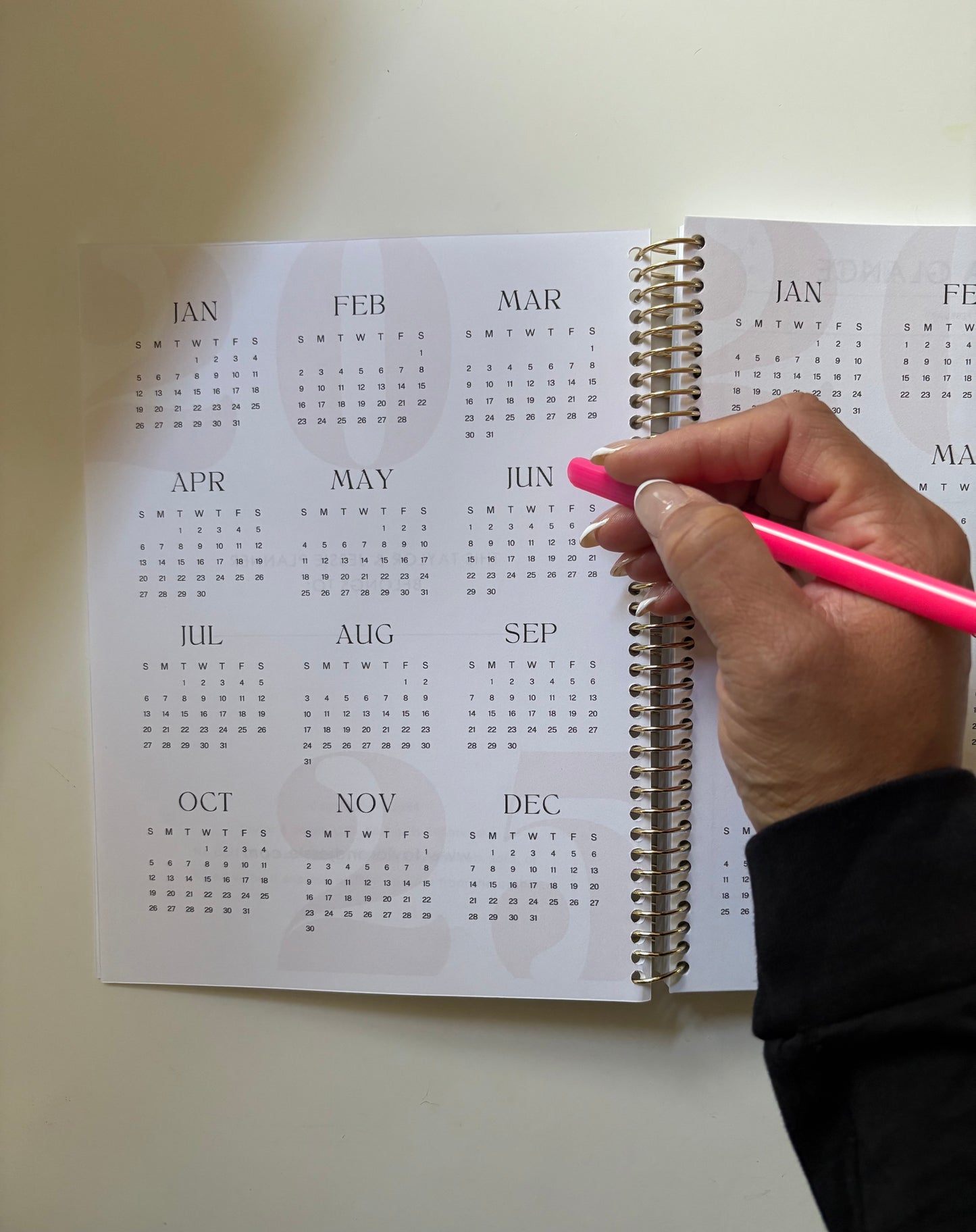 2025 Undated Weekly and Monthly Planner
