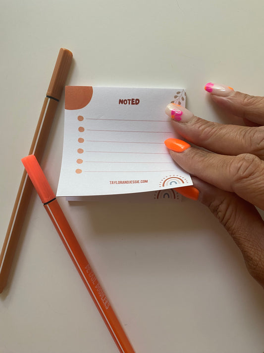 Lined Boho Sticky Notes