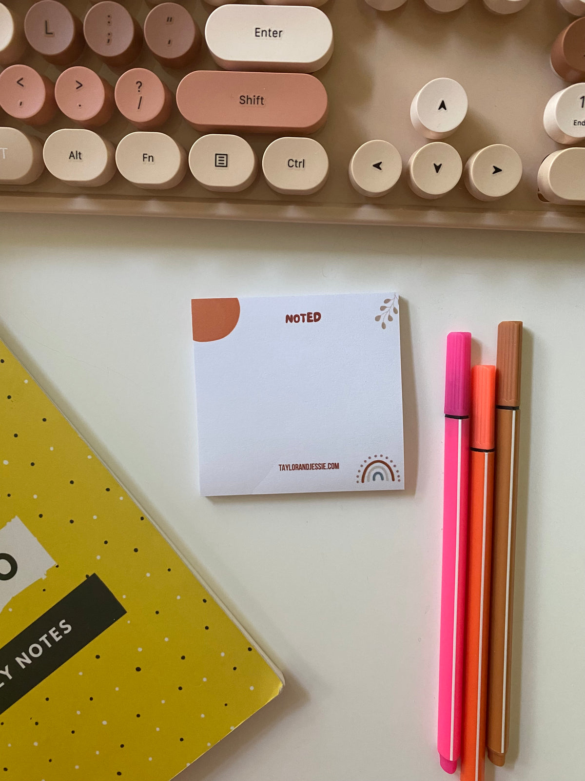 Blank Boho Sticky Notes
