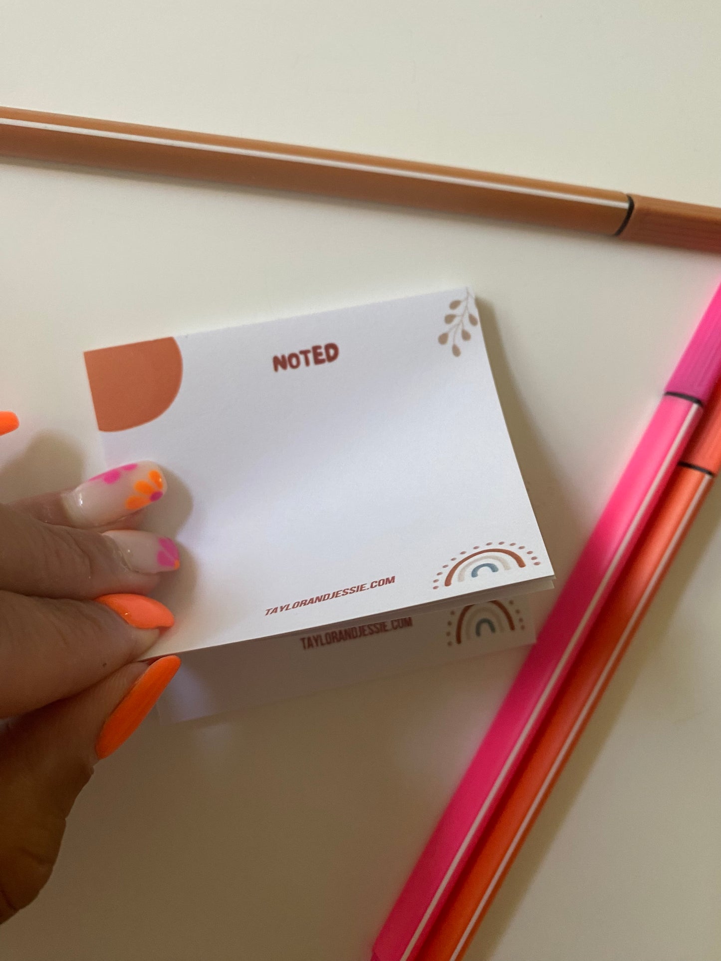 Blank Boho Sticky Notes