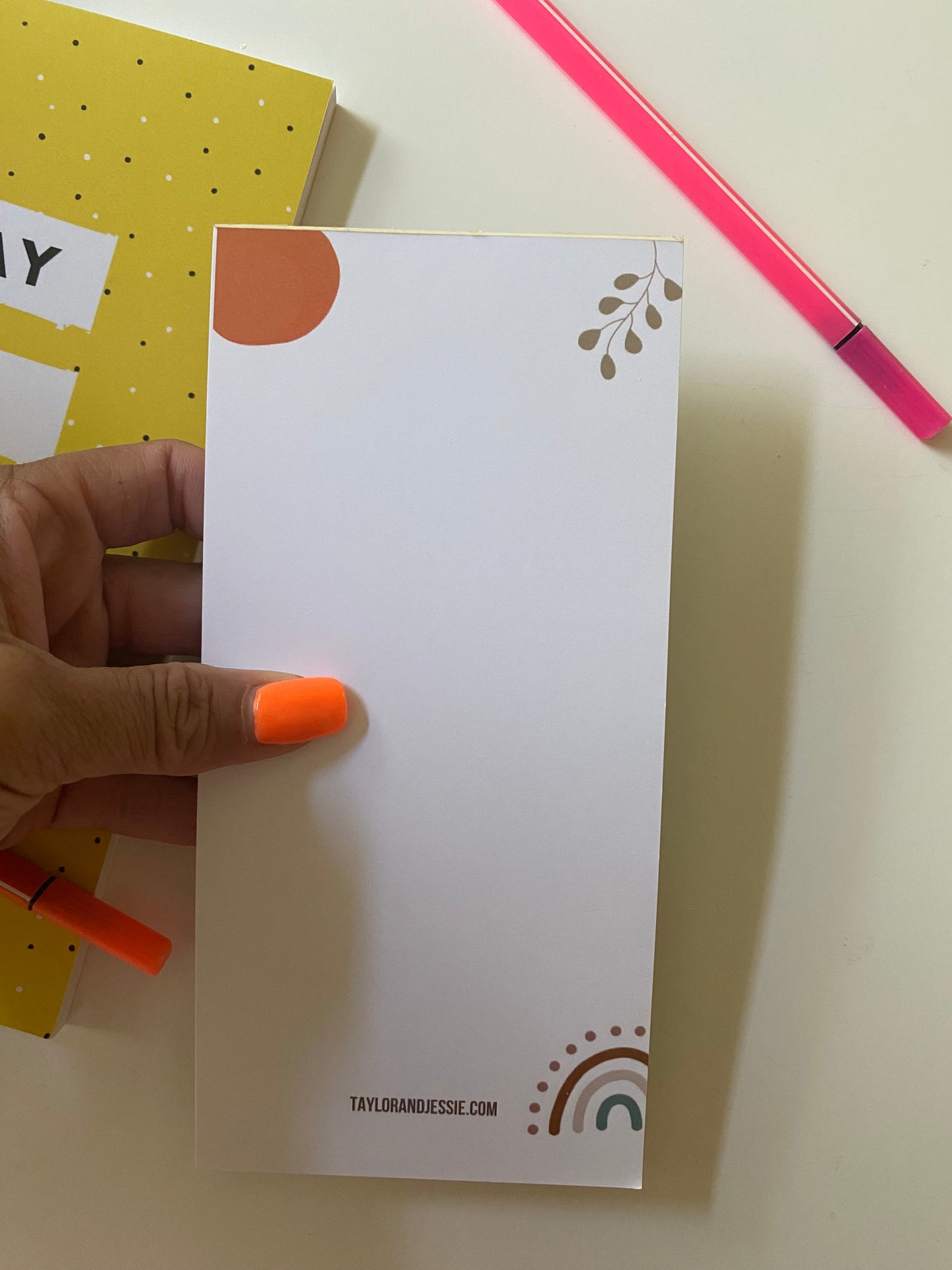 Blank Boho Notepad