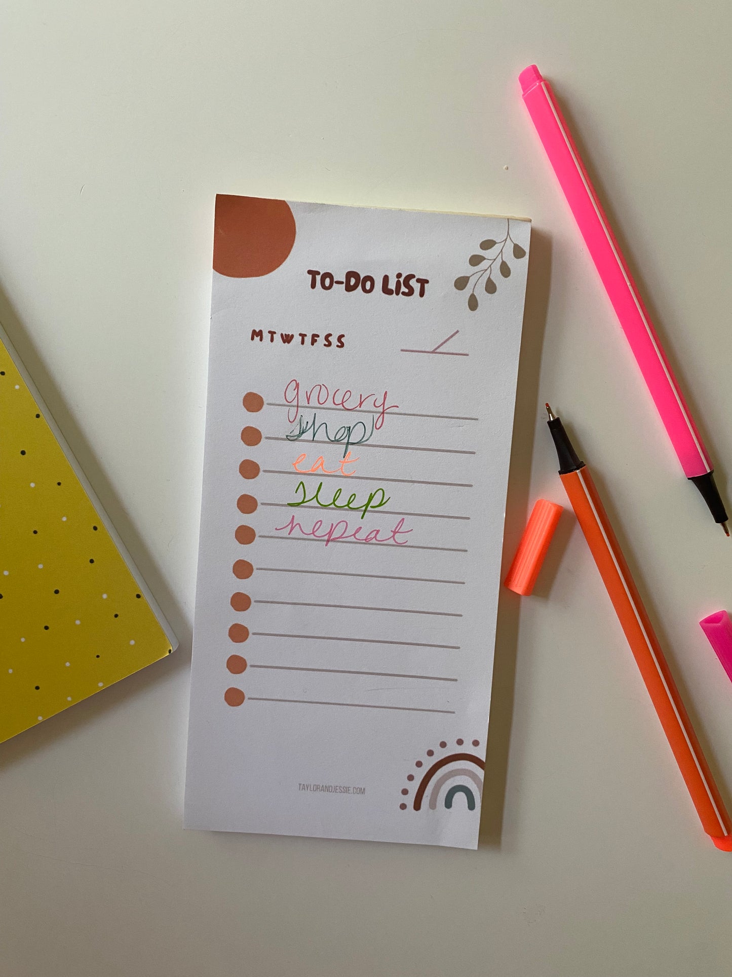 Boho To-Do List Notepad