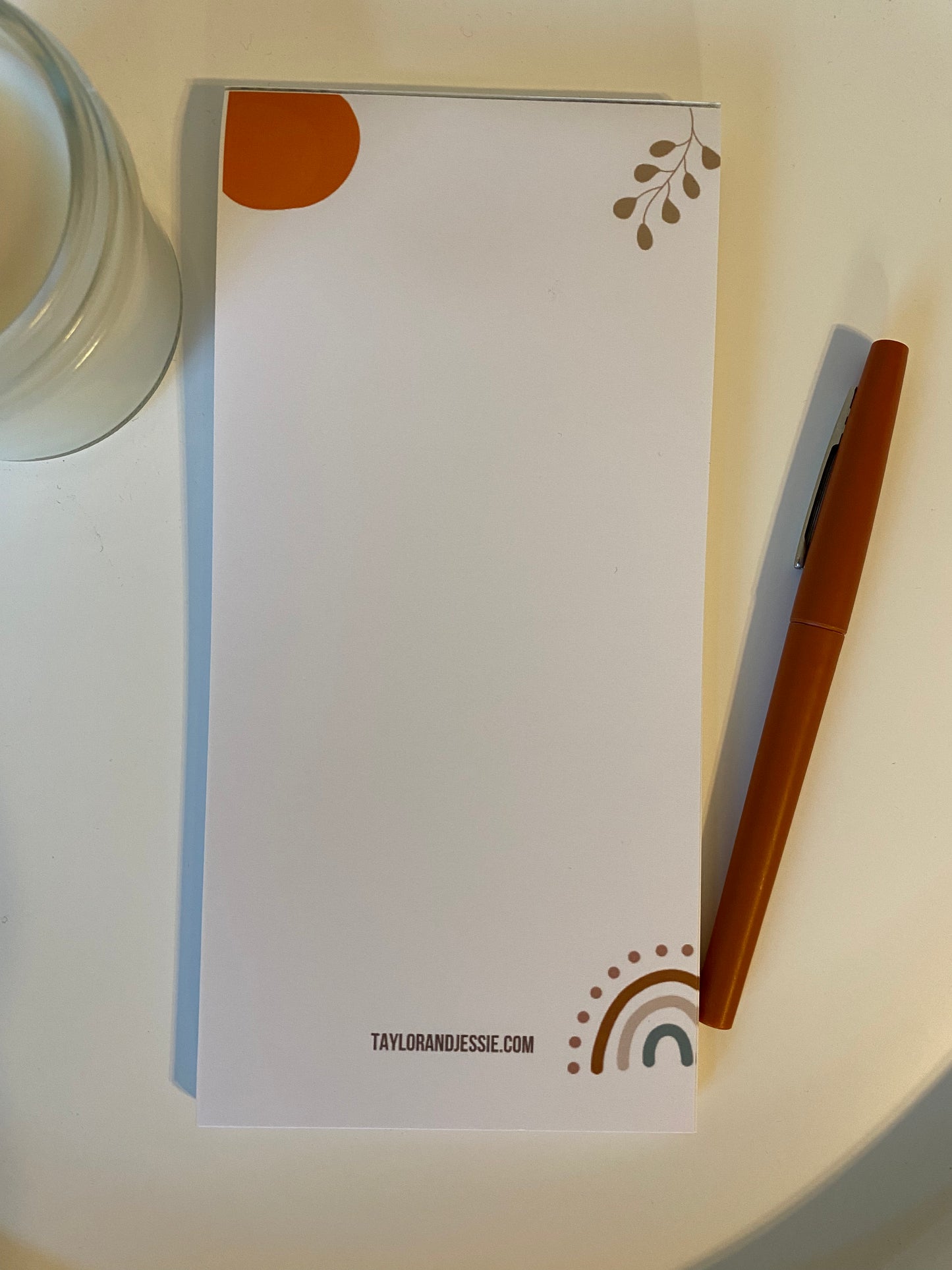 Blank Boho Notepad