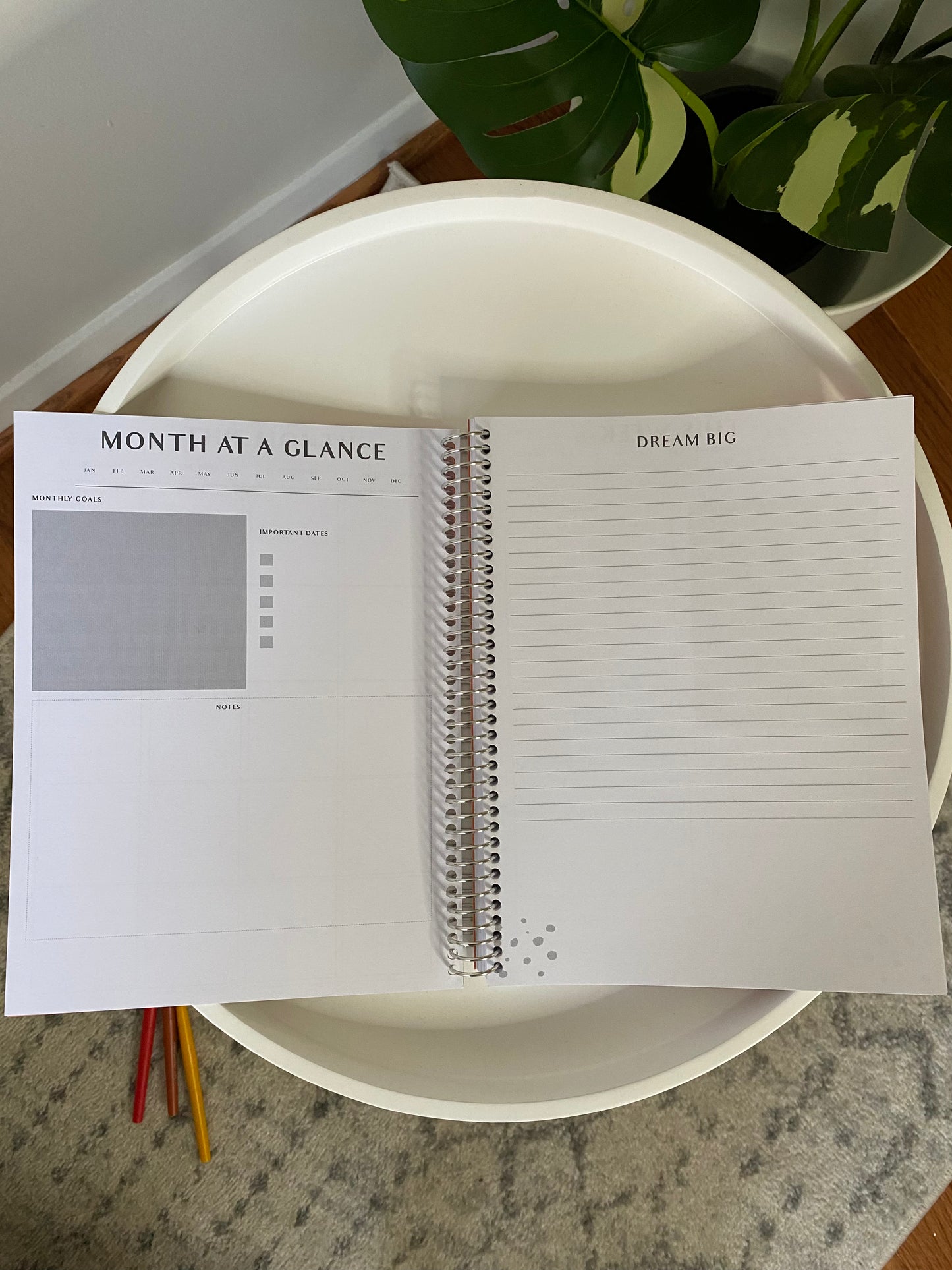 Classic Undated Weekly and Monthly Planner