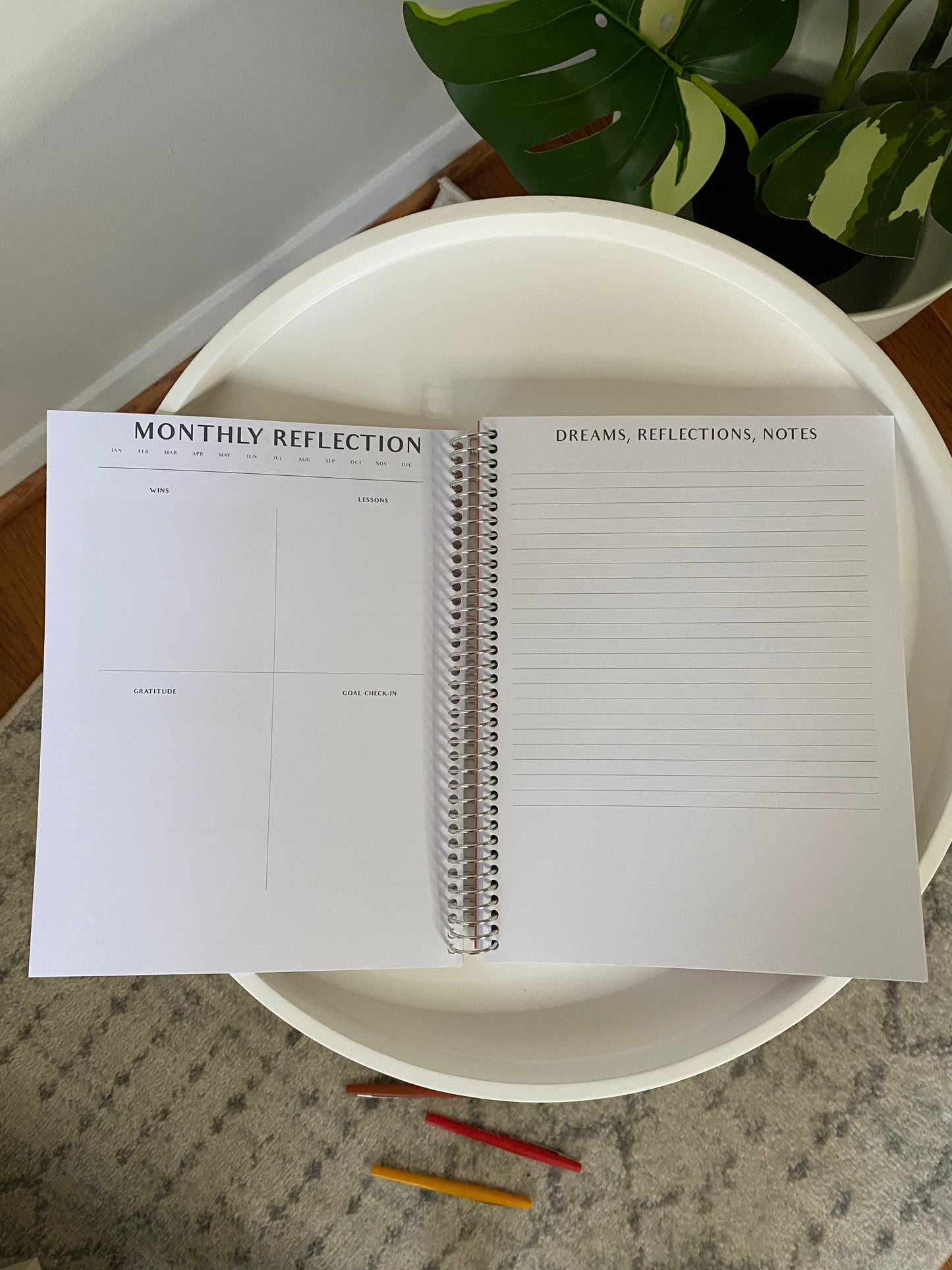 Classic Undated Weekly and Monthly Planner