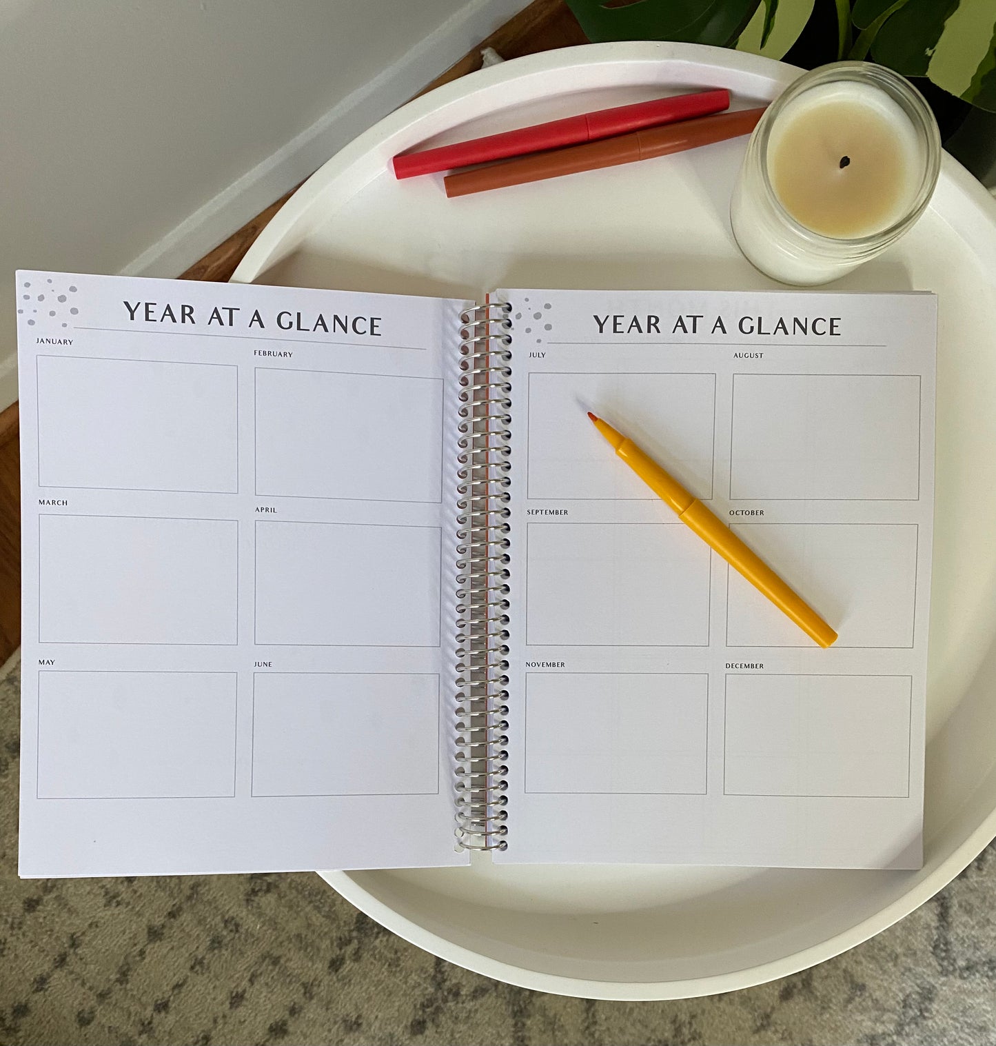 Classic Undated Weekly and Monthly Planner