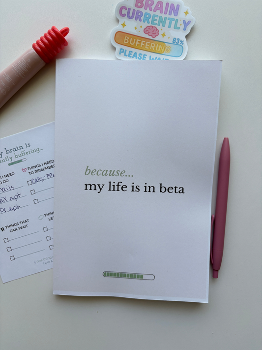 Life In Beta Notebook