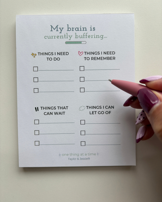 Brain Buffering: Daily Notepad